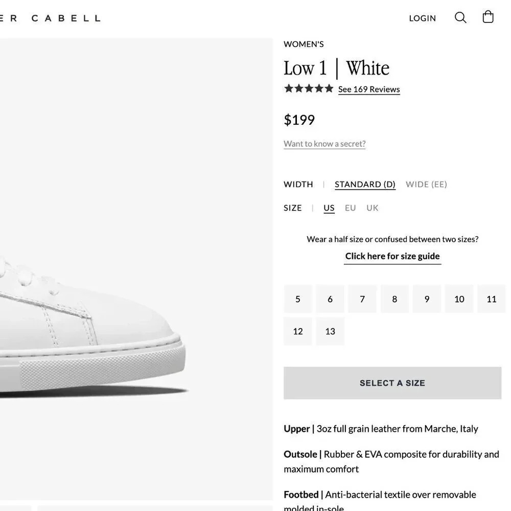 Oliver Cabell Low Top 1 Sneakers Shoes Lace Up Leather Sneaker White Women's 7 - Picture 10 of 11